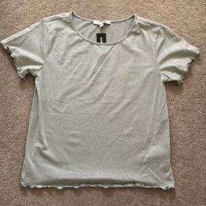 Express Silver Sparkle Tee MEDIUM